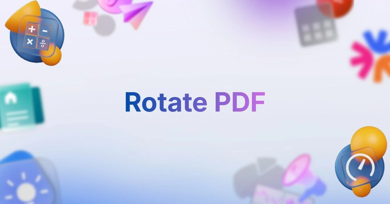Rotate PDF Online - Change PDF Page Orientation Easily