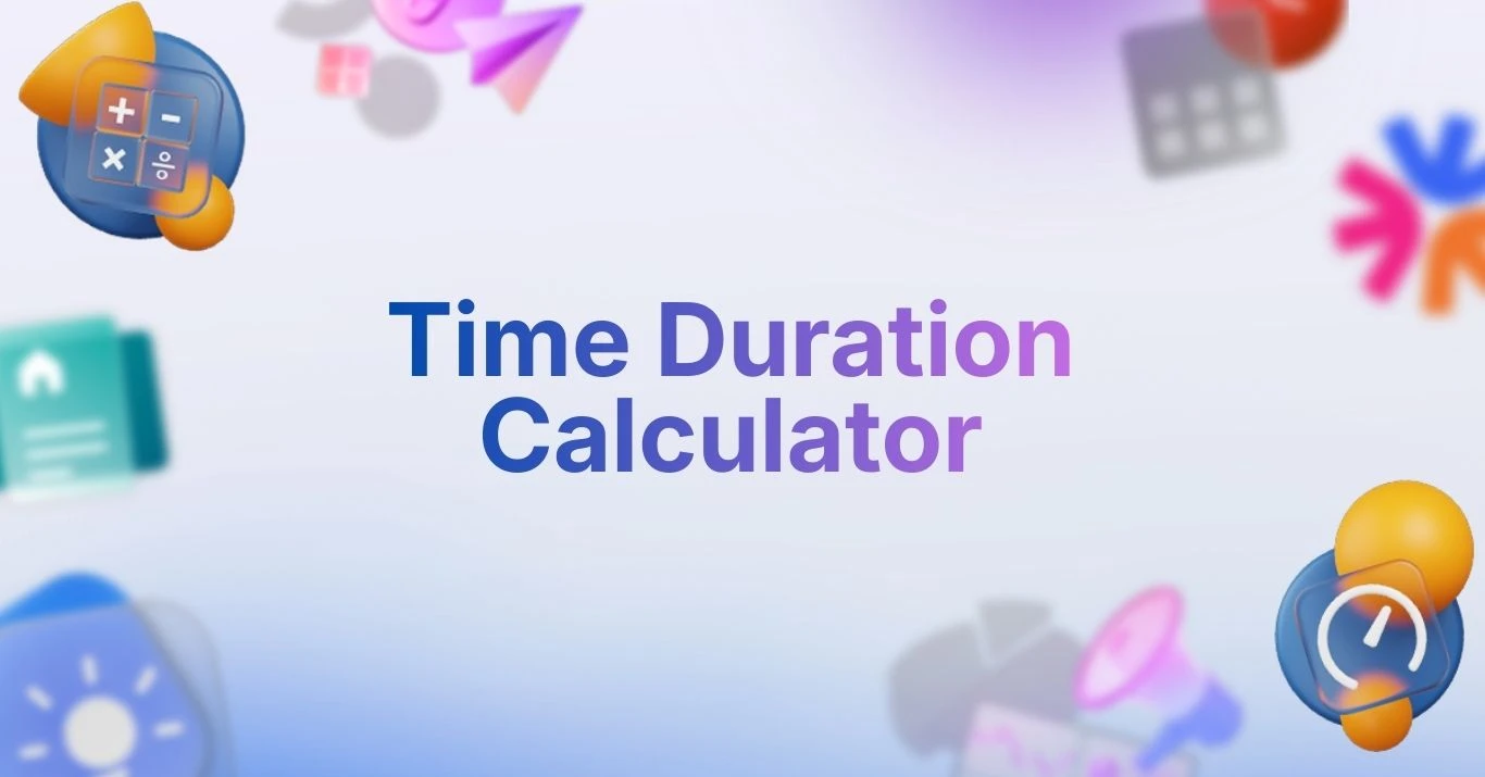 Time Duration Calculator - Calculate Duration Between Dates